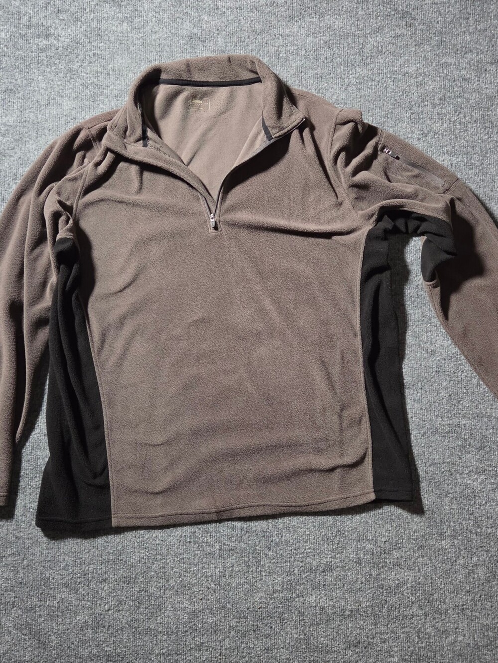 Alpine Design Men's Brown Half Zip Fleece Pullover XXL